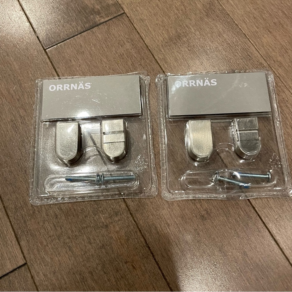 NWT IKEA ORRNÄS Silver Cabinet Hinges